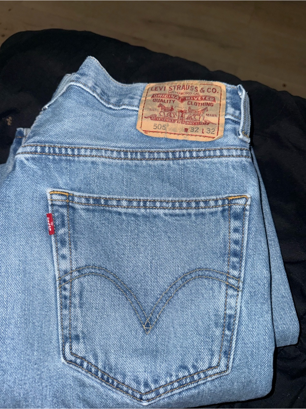 Levi's Light Blue Regular Fit 505 Jeans